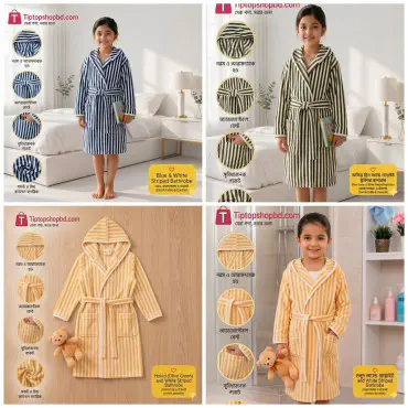 Kids Premium Hooded Bathrobe 