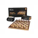 Chess Armory 15 inch Chess Set and Chess Clock Bundle