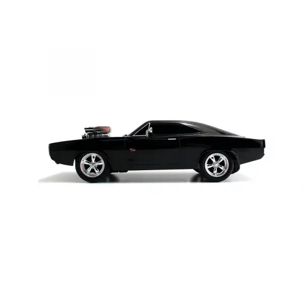 Jada Toys Fast & Furious 116 1970 Dodge Charger RT Remote Control Car 2.4 GHz Black, Toys for Kids and Adults