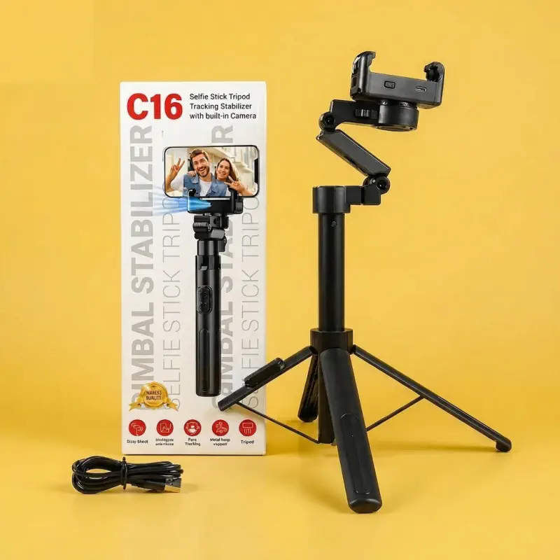 C16 AI Face Tracking Motorized Selfie Stick Tripod