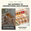 Double Layer Automatic Roll Down Egg Rack Holder