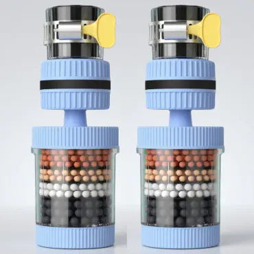 Faucet Filter Splash-Proof Showerhead Six-Layer Water Purifier for Home Kitchen
