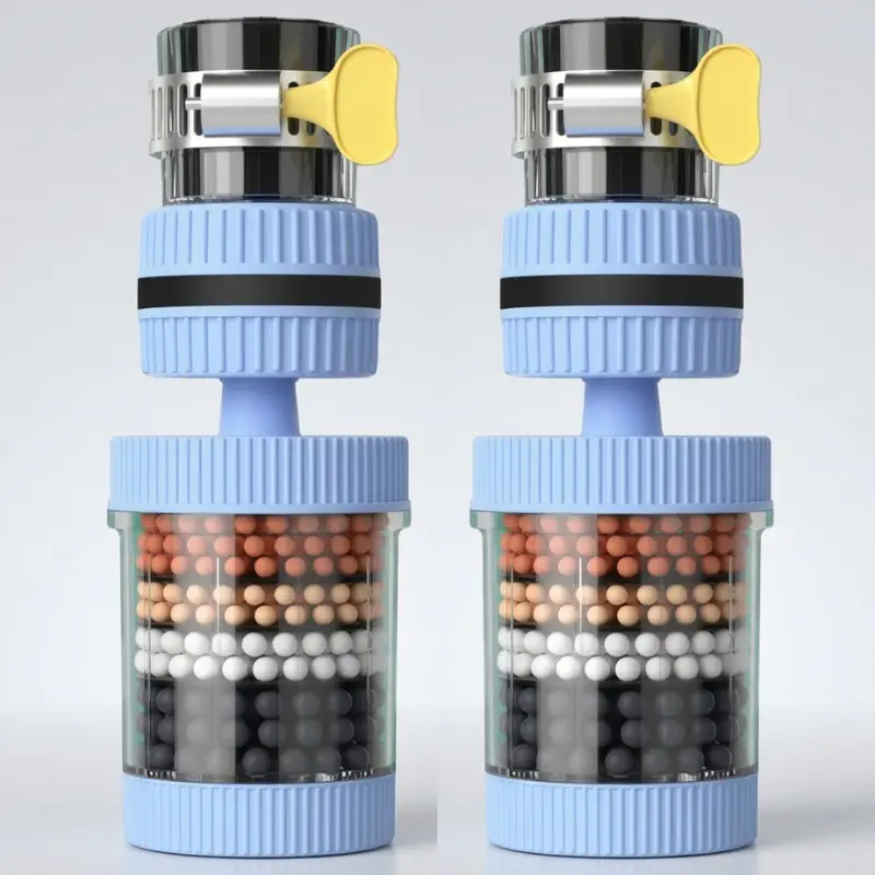 Faucet Filter Splash-Proof Showerhead Six-Layer Water Purifier for Home Kitchen