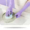 12-Inch Dishwashing Nitrile Gloves – Waterproof Kitchen Cleaning Gloves