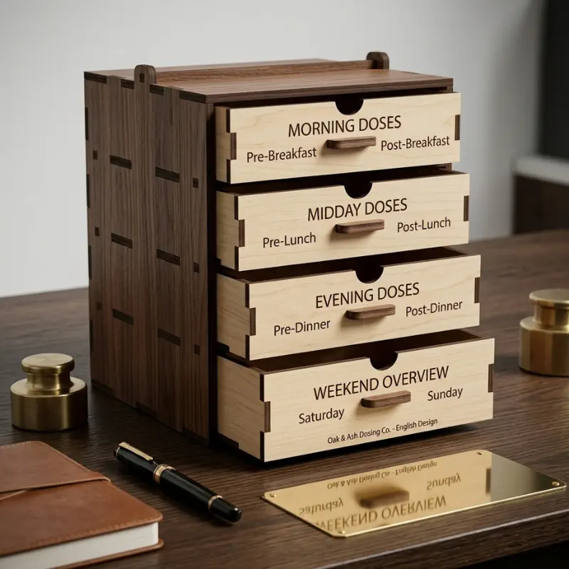 Top Chamber 4 Layer Medicine Organizer Box