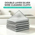 Silver Wire Cleaning Cloth, Steel Wire Dishwashing Cloth, Special Metal Wire Stain Removal Cleaning Cloth