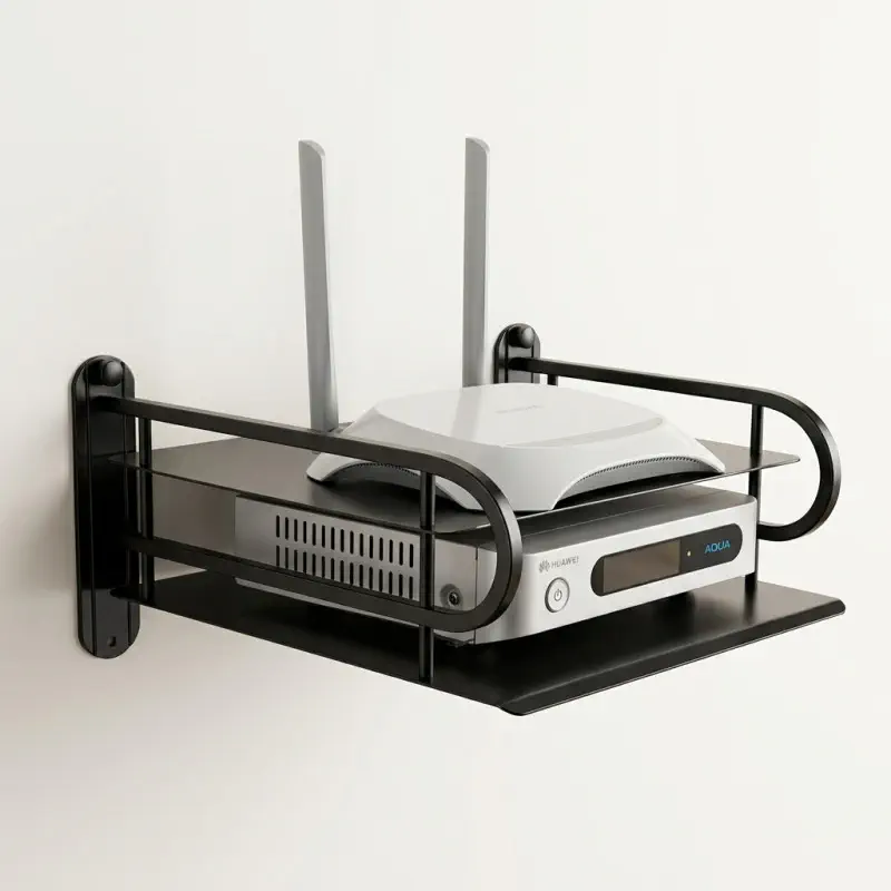 Two-Layer Wall Wi-Fi Router Stand