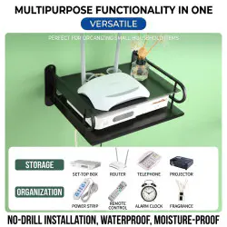 Two-Layer Wall Wi-Fi Router Stand