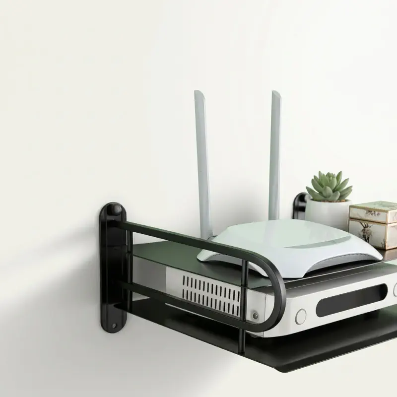 Two-Layer Wall Wi-Fi Router Stand