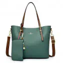 Ladies Tote Bag { Green Color }