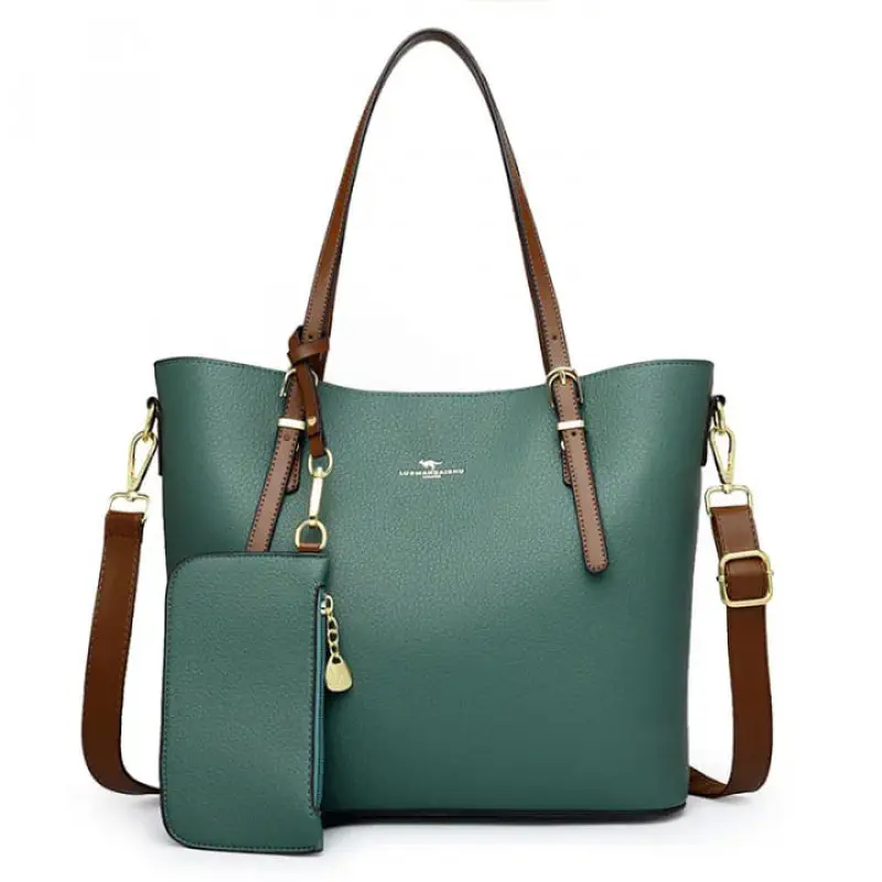 Ladies Tote Bag { Green Color }