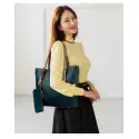 Ladies Tote Bag { Navy blue color }