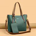 Ladies Tote Bag { Green Color }