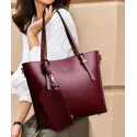 Ladies Tote Bag Maroon Color