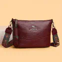1 Vintage-Style Shoulder Bag Maroon