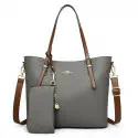Ladies Tote Bag { Gray Color }