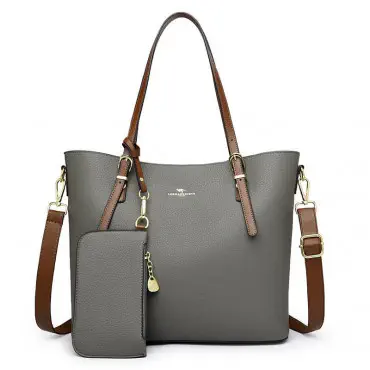 Ladies Tote Bag { Gray Color }